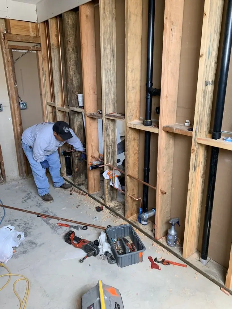 Commercial rough-in plumbing for Water Heater Replacement in Annandale Terrace